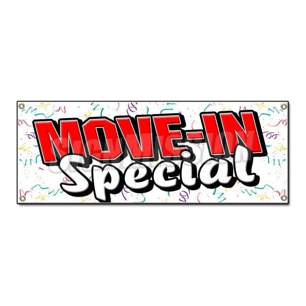 Signmission MOVE-IN-SPECIAL BANNER SIGN apartment rental rent storage free rent home house B-Move-In-Special - main